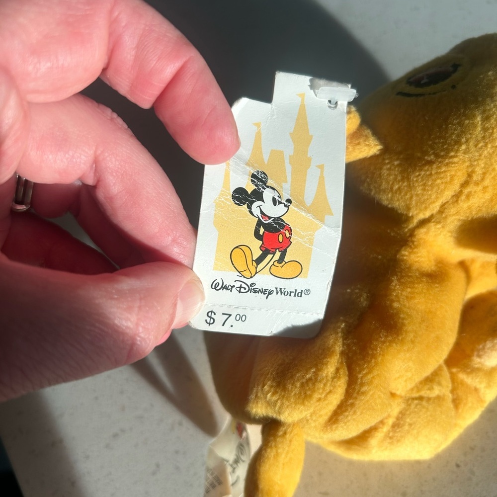 Disney NWT Simba Bean Bag Walt Disney World Plush - Picture 6 of 8